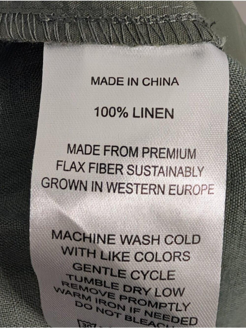 Quince 100% European Linen Pants Womens Large Green Sustainable Eco Capsule - Picture 8 of 8